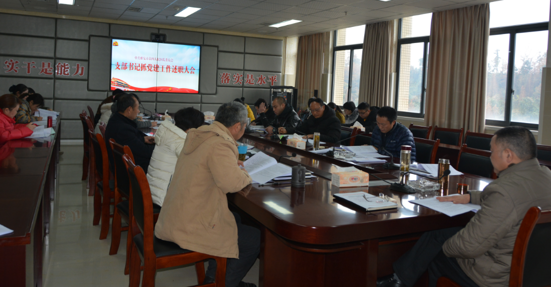 中共雅安市第四人民医院委员会 开展支部书记抓党建述职评议会