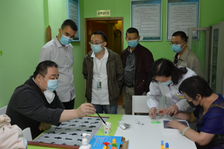 四川省民政厅来我院调研严重精神障碍患者社区康复工作