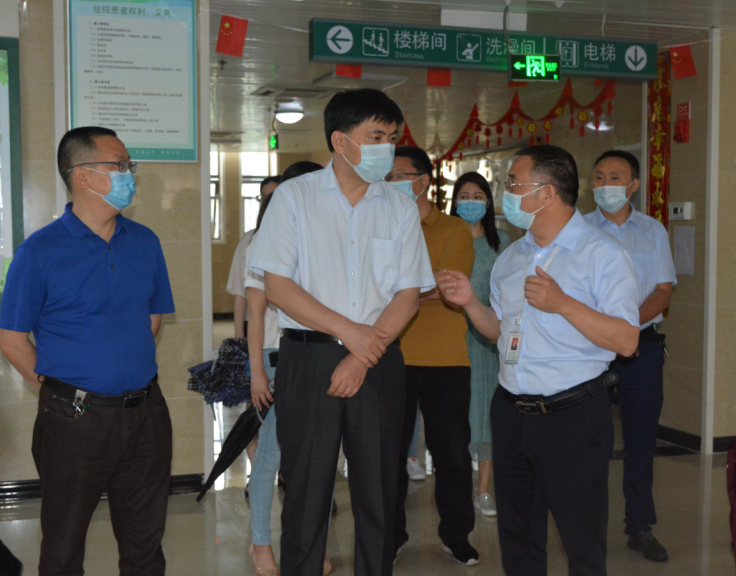 市委常委王军一行来我院调研工作