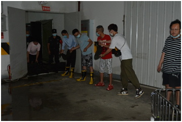 我院开展防汛应急演练