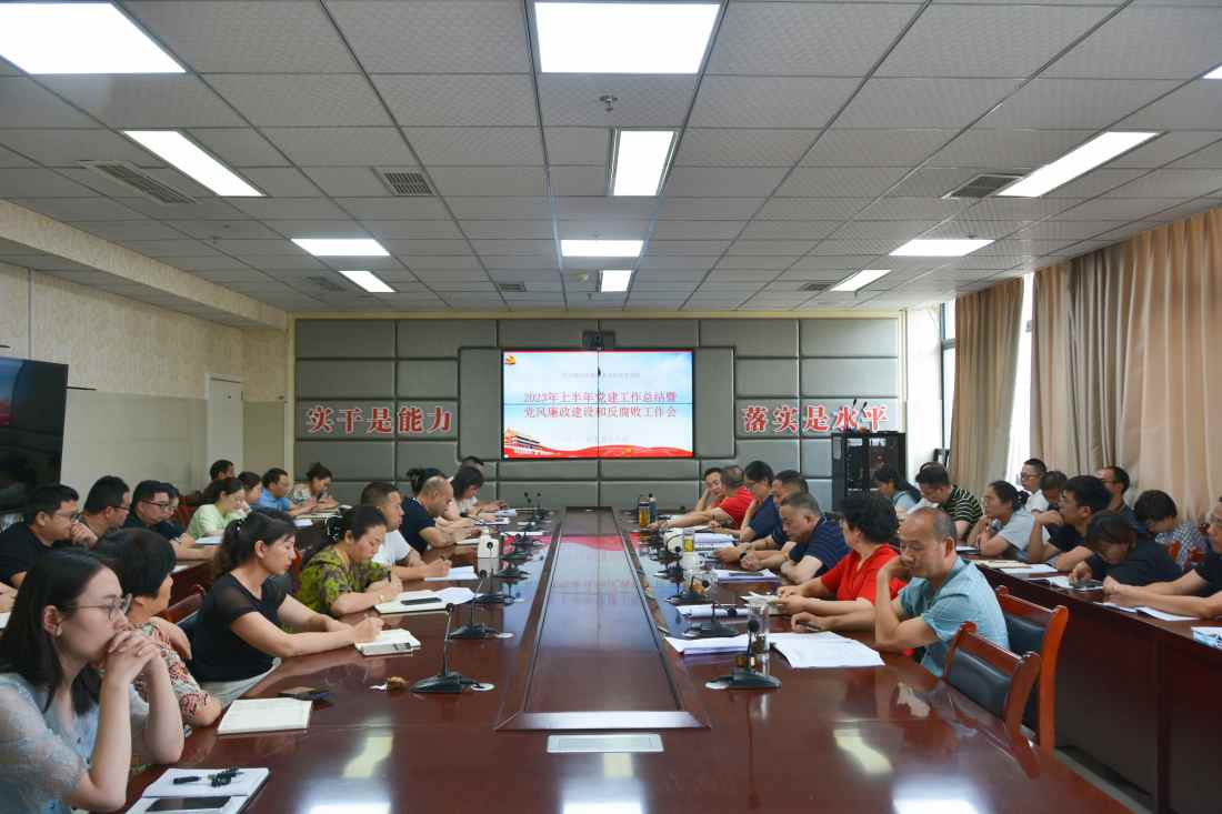 我院召开2023年上半年党建工作总结暨党风廉政建设和反腐败工作大会